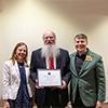 西北阿肯色社区学院 (NWACC) honored faculty member Curtis Harrell with the prestigious 教师 Emeritus Award on Monday, 5月20日. 